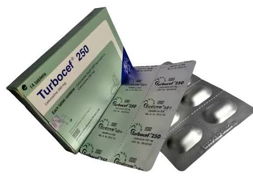 Tab. Turbocef 250 mg